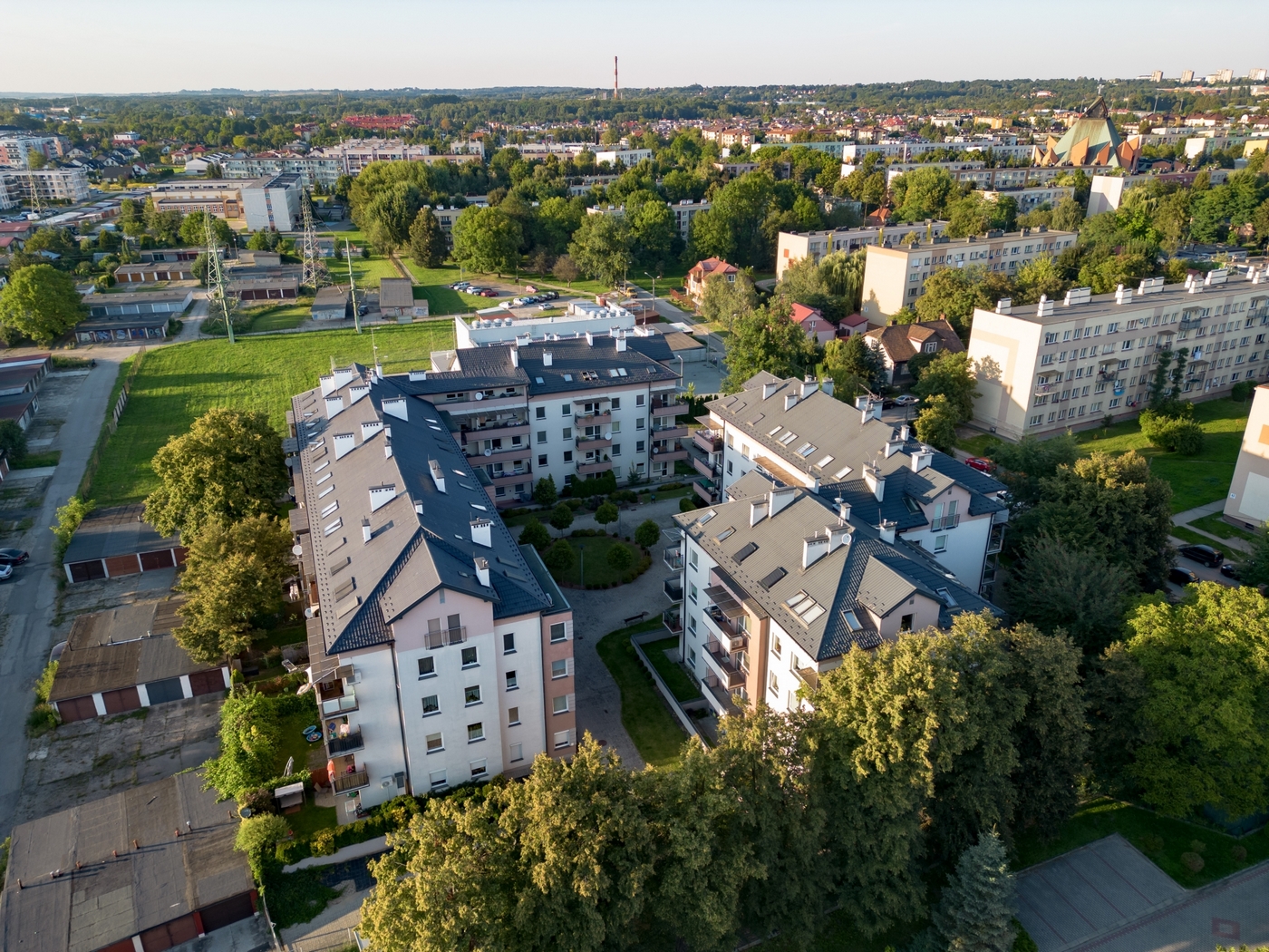 Osiedle przy ulicy Wilsona 56-58 w Tarnowie z góry
