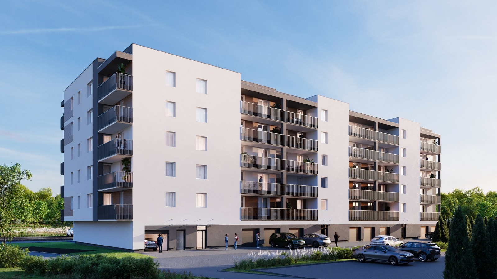 wizualizacja budynku mieszkalnego przy ulicy Wieniawskiego w Tarnowie