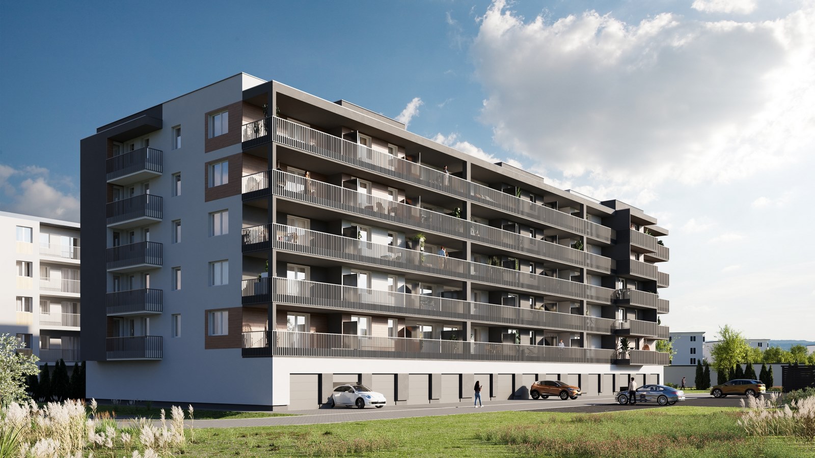 wizualizacja budynku mieszkalnego przy ulicy Wieniawskiego w Tarnowie