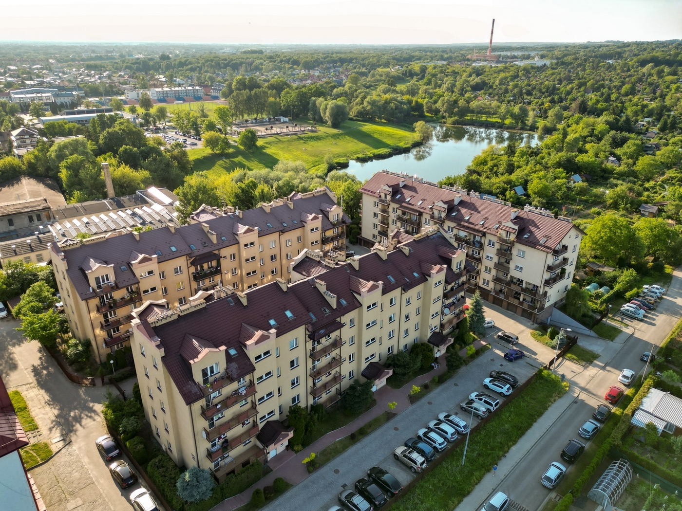 osiedle nad stawem Kantoria w Tarnowie
